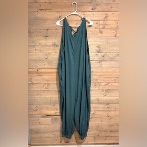 Summer tie back green jumper